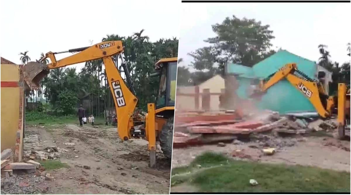 Massive eviction drive underway in Assam’s Sonitpur amid heavy security | North East India News