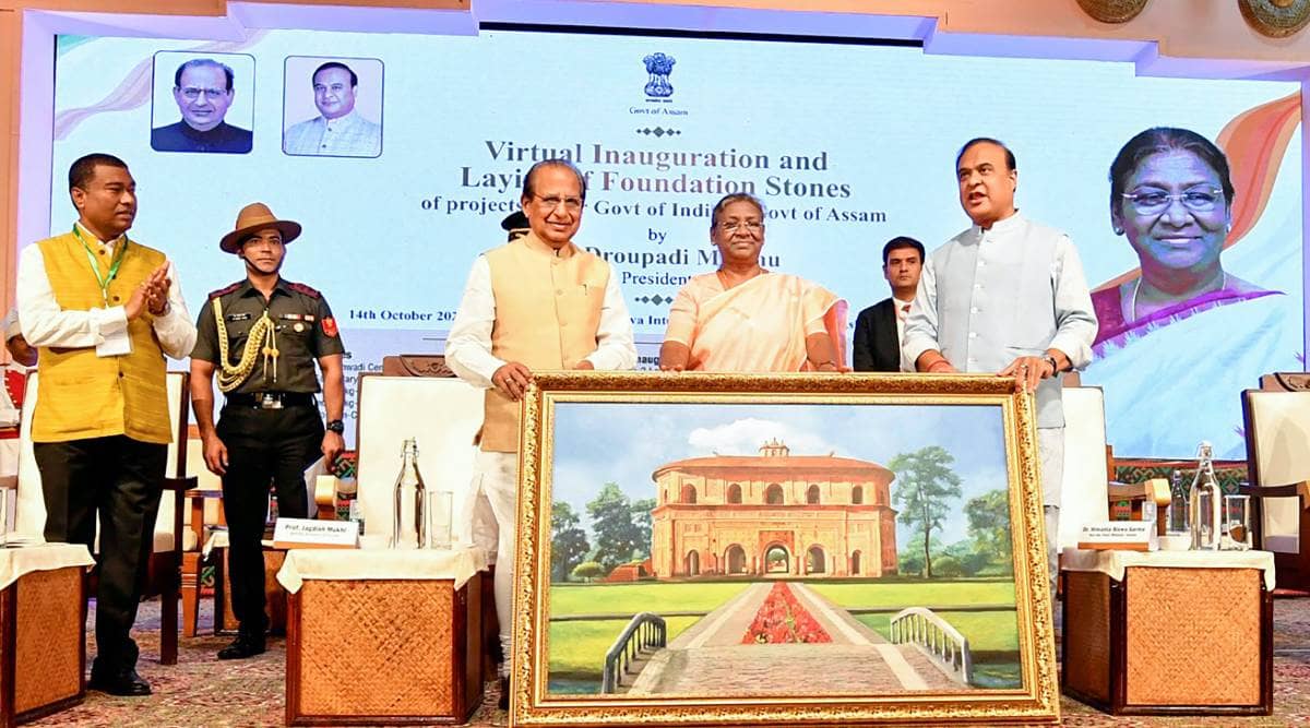 Assam: President Murmu lays foundation for 100 high schools for tea workers’ children and 3,000 anganwadis | North East India News